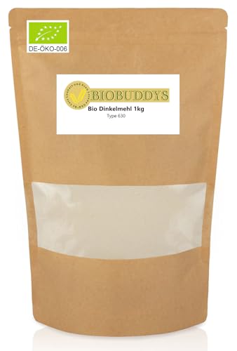 Bio Dinkelmehl 630 – Fein gemahlen, 100% Bio-Qualität, Ideal zum Backen & Kochen Bio Dinkelmehl 630 – Fein gemahlen, 100% Bio-Qualität, Ideal zum Backen & Kochen von BIOBUDDYS