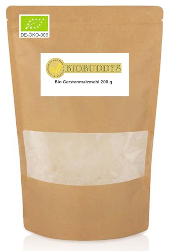 Bio Gerstenmalzmehl 200g - Backmalz enzymaktiv für erstklassige Backergebnisse Bio Gerstenmalzmehl 200g - Backmalz enzymaktiv für erstklassige Backergebnisse von BIOBUDDYS