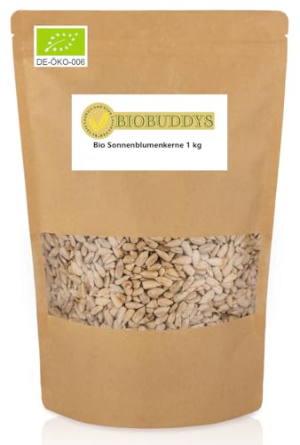 Bio Sonnenblumenkerne geschält 1 kg - ideal zum Backen, Snacken oder für das morgendliche Müsli von BIOBUDDYS