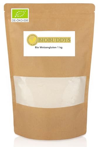 Bio Weizengluten 1kg - ideal zur Herstellung von Seitan, dem veganen Fleisschersatz von BIOBUDDYS