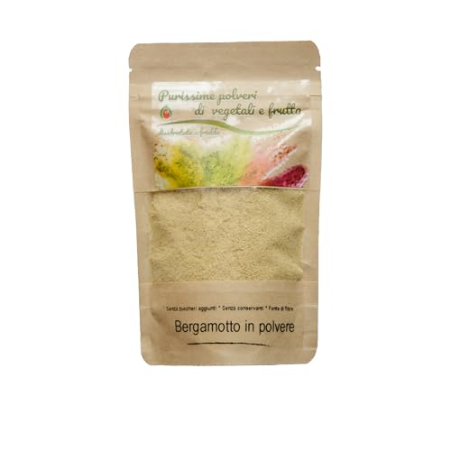 Biocal - Dehydriertes Bergamottenpulver/dehydrierte mahlzeit/spices/spices hähnchen gewürz/spices italian allrounder/Gewurze-Basissatz/trockenobst/bergamotte calabria/dehydrierte früchte/80gr von BIOCAL