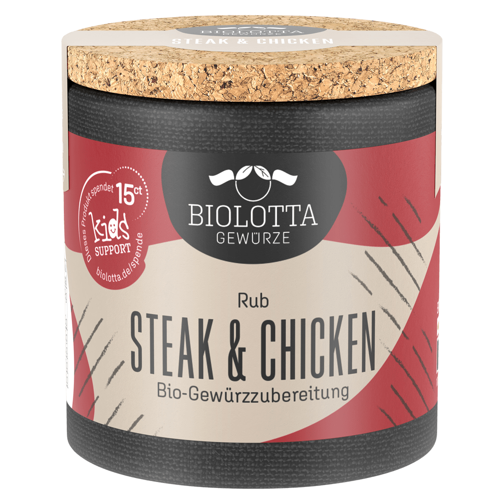 Bio Steak und Chicken Rub Gewürzzubereitung von BIOLOTTA