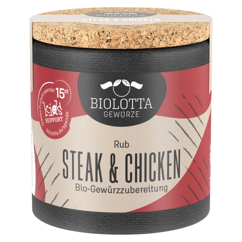 Bio Steak und Chicken Rub Gewürzzubereitung von BIOLOTTA