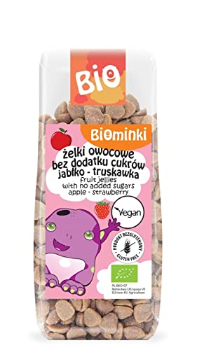 FRUCHTGUMMI OHNE ZUCKERZUSATZ APFEL - ERDBEERE BIO 150 g - BIOMINKI von BIOMINKI