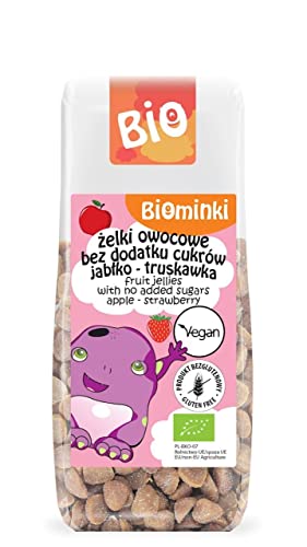 FRUCHTGUMMI OHNE ZUCKERZUSATZ APFEL - ERDBEERE BIO 75 g - BIOMINKI von BIOMINKI