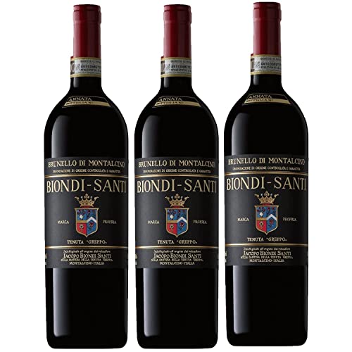 2011 Biondi-Santi Brunello di Montalcino DOCG Rotwein italienischer Wein trocken Italien I Versanel Paket (3 x 0,75l) von Biondi Santi