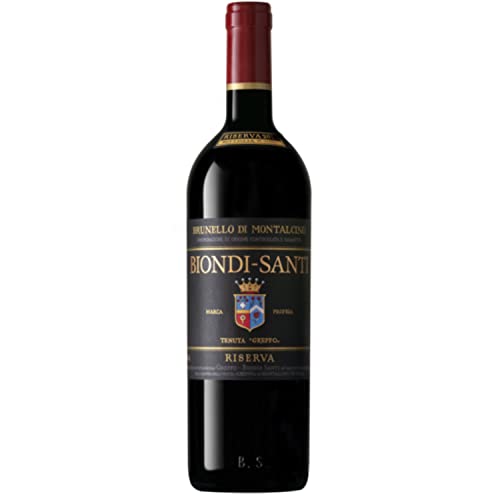 Biondi-Santi Brunello di Montalcino DOCG Riserva Rotwein italienischer Wein trocken Italien I Versanel Paket (1 x 0,75l) von BIONDI SANTI