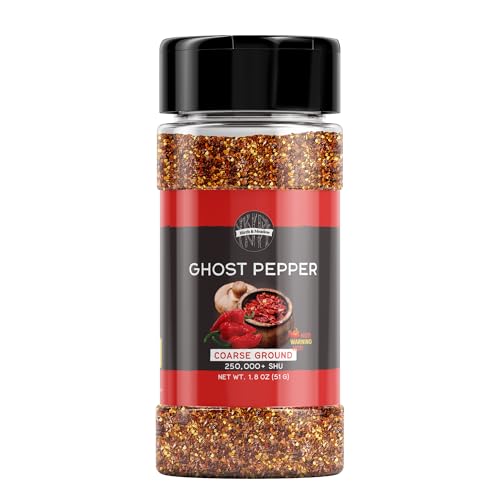 Birch & Meadow, Ghost Pepper Flakes, 250.000+ SHU, extrem scharfe Bhut Jolokia Chile Peppers (51.0 g) von BIRCH & MEADOW