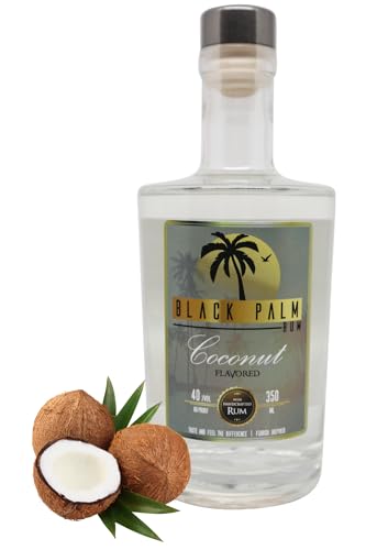 Black Palm Rum - Coconut | handcrafted 40% vol. | 0,35 L | weich | Kokos | Cocos (0,35 L) von BLACK PALM RUM