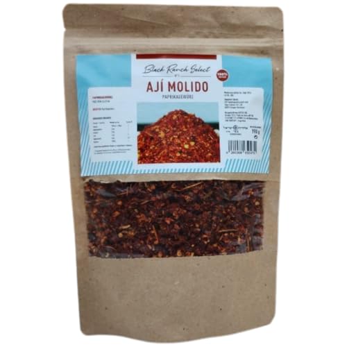 Black Ranch® | Argentinische Gewürzmischung | Ají Molido 190g | Natürlich, Vegan | Für BBQ, Grill, Asado, Fleisch, Marinade, Paprika (190g, Ají Molido – Paprika grob, sonnengetrocknet) Black Ranch® | Argentinische Gewürzmischung | Ají Molido 190g | Natürlich, Vegan | Für BBQ, Grill, Asado, Fleisch, Marinade, Paprika (190g, Ají Molido – Paprika grob, sonnengetrocknet) von BLACK RANCH ARGENTINA