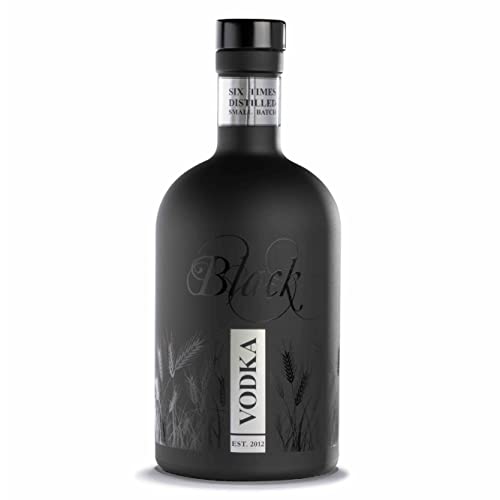 Gansloser BLACK VODKA – 6-fach destillierter Premium Wodka mit mildem Geschmack – handgemacht in Deutschland – 700 ml – 40% vol. von Gansloser