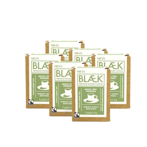 BLÆK Specialty Bio Instant Kaffee Nø.2 | Blaek Organic Premium Coffee 6er Set Box To Go Sticks löslich | Premiumkaffee Medium Roast Arabica Hochland Kaffeebohne süß | Hotel Camping Büro Outdoor BLÆK Specialty Bio Instant Kaffee Nø.2 | Blaek Organic Premium Coffee 6er Set Box To Go Sticks löslich | Premiumkaffee Medium Roast Arabica Hochland Kaffeebohne süß | Hotel Camping Büro Outdoor von BLÆK