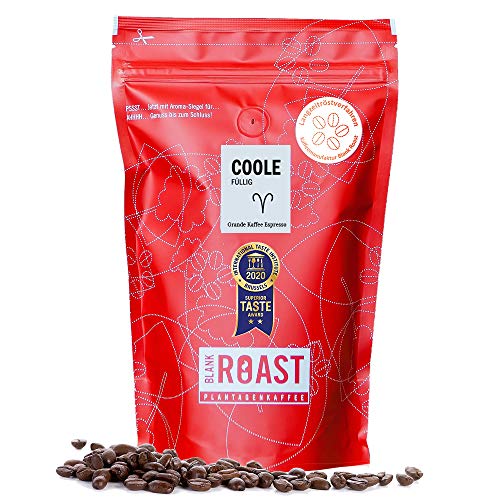 Blank Roast - Kaffeemanufaktur | "Coole" Espresso Blend | Espressobohnen/Kaffee Bohnen | Geschmack: Zartbitterschokolade, würzig | 500g, Geschmack gemahlen für Siebträger von BLANK ROAST