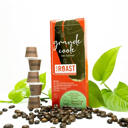 BlankRoast | Premium Kaffeekapseln Nespresso kompatibel - 100% kompostierbar (Espresso, 1 x 10 Kapseln) von BLANK ROAST