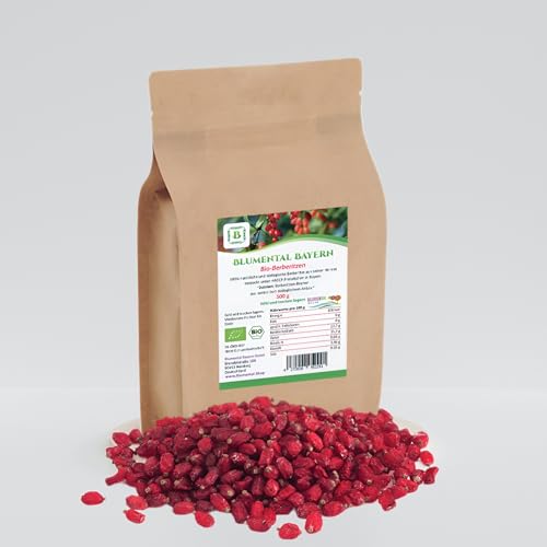 BLUMENTAL Bio-Berberitze, 100% natürlich getrocknete Berberitze-Beeren, Berberitzen ohne Zusatz (1kg) BLUMENTAL Bio-Berberitze, 100% natürlich getrocknete Berberitze-Beeren, Berberitzen ohne Zusatz (1kg) von BLUMENTAL BAYERN