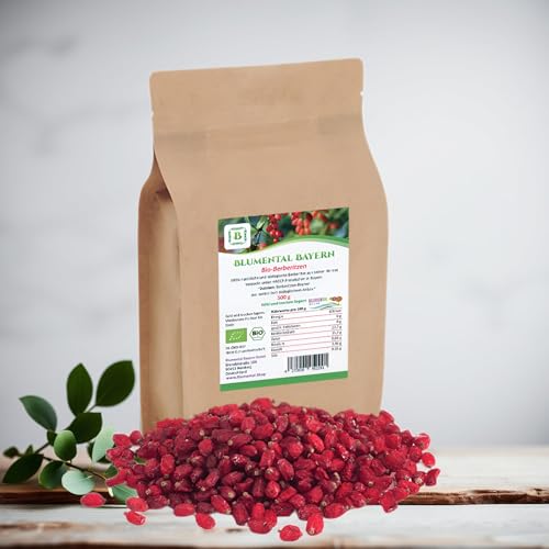 BLUMENTAL Bio-Berberitze, 100% natürlich getrocknete Berberitze-Beeren, ohne Zusatz (500 gr) von BLUMENTAL BAYERN