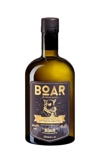 BOAR GIN EDITION BLACK 49,9% VOL/Distillers Edition/Höchstprämierter Gin der Welt/Kleine Schwarzwälder Brennerei seit 1844 / Wacholder-, Lavendel- & Zitrustöne von BOAR Gin