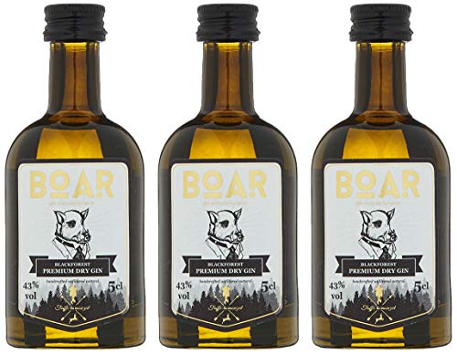 BOAR Gin Miniatur 43% vol. Gin (3 x 0.05 l) von BOAR Gin