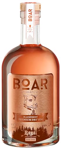 BOAR Royal Rubin Gin | Gereift im Spätburgunderfass | Limitierte Edition 999 Flaschen | 43% Vol. | 500ml von BOAR Gin