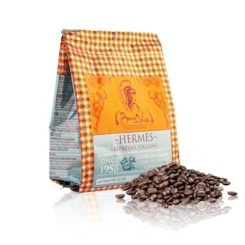 BOCCA DELLA VERITA® - Hermes Ristretto Napoli Italienische Kaffeebohnen 20A/80R im 250-g-Beutel mit Ventilschutz von BOCCA DELLA VERITA