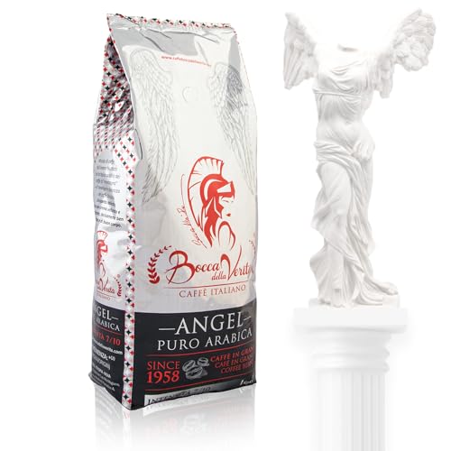 BOCCA DELLA VERITA® - Italienische Kaffeebohnen, Aroma ANGEL 100% ARABICA, 1 kg Packung, Natürlich und handwerklich gerösteter Kaffee, 100% Made in Italy, Rainforest und UTZ zertifiziert von BOCCA DELLA VERITA