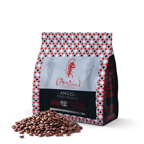 BOCCA DELLA VERITA® - Italienische Kaffeebohnen ANGEL 100% Arabica in 250 Gramm Beutel mit Ventilschutz von BOCCA DELLA VERITA
