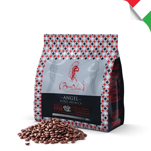 BOCCA DELLA VERITA® - Italienische Kaffeebohnen ANGEL 100% Arabica in 250 Gramm Beutel mit Ventilschutz von BOCCA DELLA VERITA