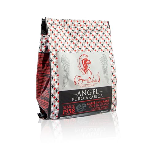 BOCCA DELLA VERITA® - Italienische Kaffeebohnen ANGEL 100% Arabica in 250 Gramm Beutel mit Ventilschutz von BOCCA DELLA VERITA