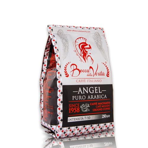 BOCCA DELLA VERITA® - italienischer gemahlener Kaffee ARABICA 100% in 250G Beutel mit Ventilschutz von BOCCA DELLA VERITA