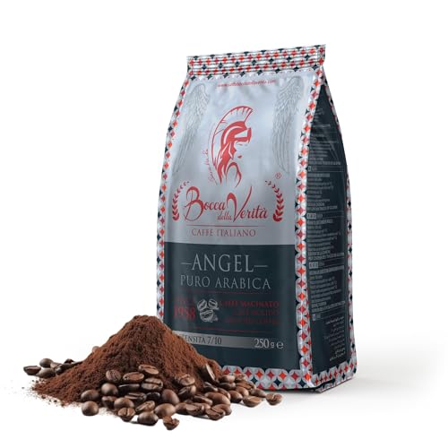 BOCCA DELLA VERITA® - italienischer gemahlener Kaffee ARABICA 100% in 250G Beutel mit Ventilschutz von BOCCA DELLA VERITA