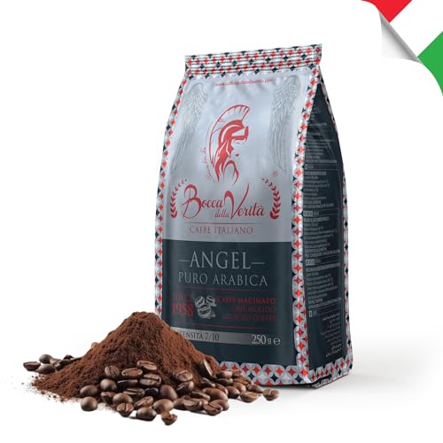 BOCCA DELLA VERITA® - italienischer gemahlener Kaffee ARABICA 100% in 250G Beutel mit Ventilschutz von BOCCA DELLA VERITA