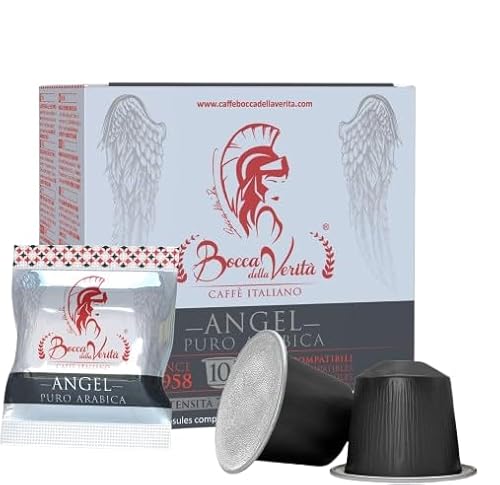 BOCCA DELLA VERITA – Schachtel mit 10 Kapseln ANGEL 100% italienischer Arabica-Kaffee, Kapseln kompatibel mit der Nespresso®-Kaffeemaschine, 100% Made in Italy von BOCCA DELLA VERITA