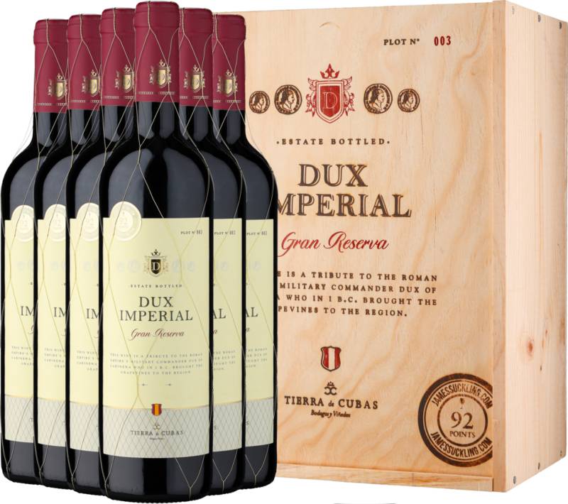 6 Flaschen 2015 Dux Imperial Gran Reserva - in der Holzkiste