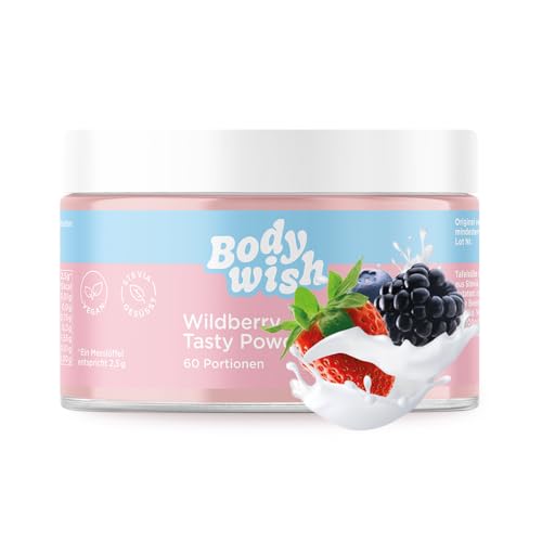 BODYWISH - Wildberry Tasty Powder - Kalorienarmes Geschmackspulver | Natürlicher Geschmack - Zuckerersatz Ernährung | 1 x 150gr - Wildberry Aroma von BODYWISH