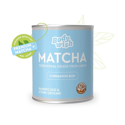 Matcha Latte Premium Pulver 30g | Der Testsieger im Original | Japanischer Matcha Handmade mit Zimtnote | Vegan Superfood, Tee, Smoothie | Ceremonial Grade Ohne Zusätze | 100% Reines Matcha Powder pur Matcha Latte Premium Pulver 30g | Der Testsieger im Original | Japanischer Matcha Handmade mit Zimtnote | Vegan Superfood, Tee, Smoothie | Ceremonial Grade Ohne Zusätze | 100% Reines Matcha Powder pur von BODYWISH