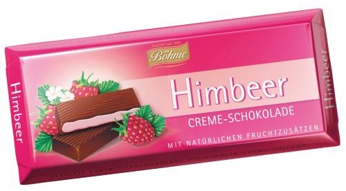 Böhme Himbeer Creme Schokolade, 10-er Pack (10 x 100 g) von Böhme