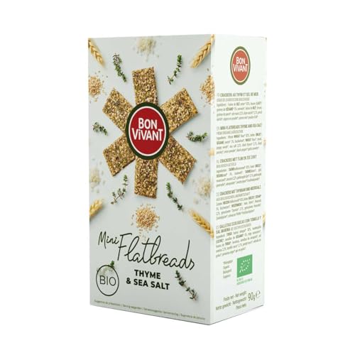 BON VIVANT - BIO-Crackers mit Thymian & Meersalz 90g, Menge:1 Stück BON VIVANT - BIO-Crackers mit Thymian & Meersalz 90g, Menge:1 Stück von BON VIVANT