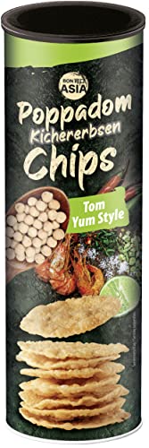 BONASIA Poppadom Chips Tom Yum, 1 x 70g von BONASIA