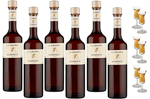 GRAPPA 903 BARRIQUE 70 CL 6 Flaschen and 6 ORIGINALE GLSER von BONAVENTURA MASCHIO