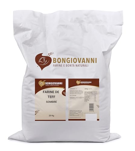 BONGIOVANNI FARINE E BONTA' NATURALI 20 kg braunes Teffmehl glutenfrei von BONGIOVANNI FARINE E BONTA' NATURALI