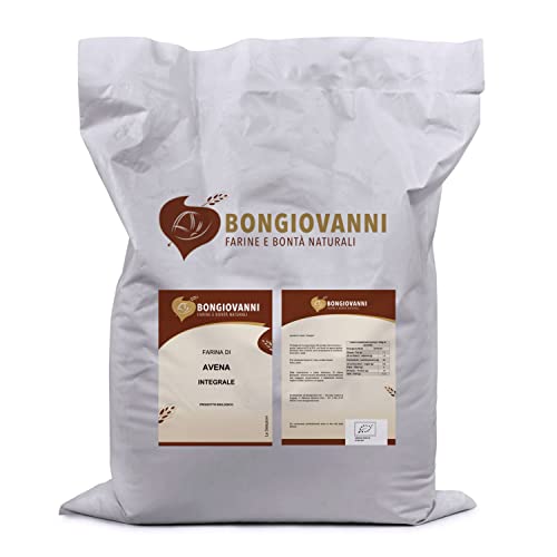 BONGIOVANNI FARINE E BONTA' NATURALI Ganzes Hafermehl 5kg BIO Glutenfrei von BONGIOVANNI FARINE E BONTA' NATURALI