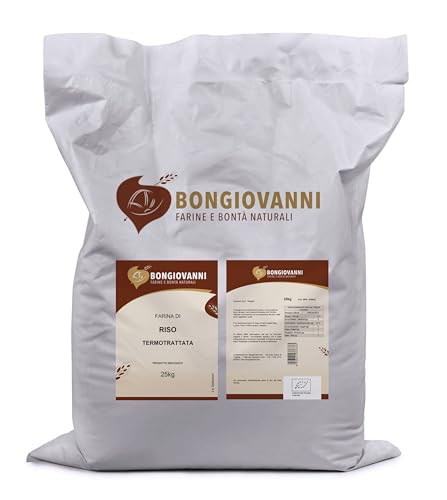 BONGIOVANNI FARINE E BONTA' NATURALI Thermobehandeltes Reismehl 25 kg glutenfrei von BONGIOVANNI FARINE E BONTA' NATURALI