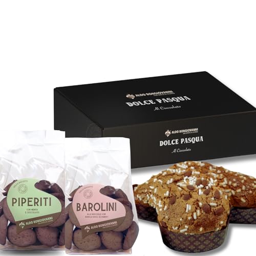 Bongiovanni – Geschenk-Set Gluten Free Dolce von OSTERN mit Schokoladentropfen und glutenfreien Schokoladenkekse Bongiovanni – Geschenk-Set Gluten Free Dolce von OSTERN mit Schokoladentropfen und glutenfreien Schokoladenkekse von BONGIOVANNI FARINE E BONTA' NATURALI