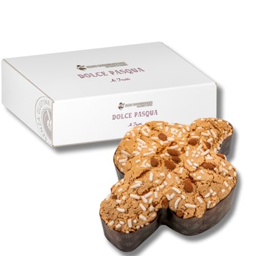 Osterdessert, gluten- und milchfrei, handwerklicher Kuchen mit Rosinen und kandierten Früchten, 700 g von BONGIOVANNI FARINE E BONTA' NATURALI