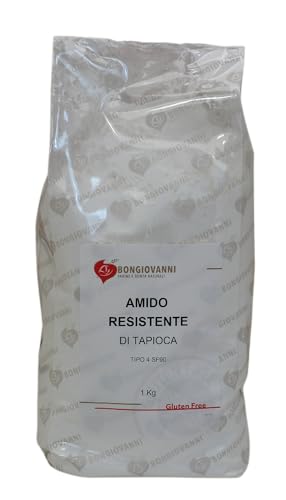 Tapioca Stärke Typ 4 SF90, widerstandsfähig, 1 kg Tapioca Stärke Typ 4 SF90, widerstandsfähig, 1 kg von BONGIOVANNI FARINE E BONTA' NATURALI