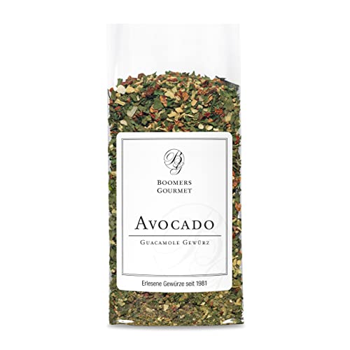 Boomers Gourmet - Avocado Gewürz, Avocado Topping, Guacamole Gewürz für perfekten Geschmack als Topping für Avocados, Ideal für Avocado-Liebhaber - Refill - 80 g Boomers Gourmet - Avocado Gewürz, Avocado Topping, Guacamole Gewürz für perfekten Geschmack als Topping für Avocados, Ideal für Avocado-Liebhaber - Refill - 80 g von BOOMERS GOURMET