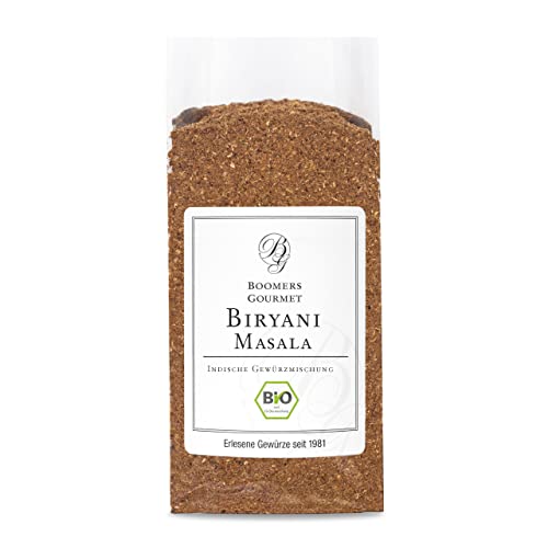 Boomers Gourmet - Biryani Masala Gewürz – Indische Gewürzmischung für Reisgerichte, Curry, Eintöpfe – Aromatisch & würzig – BIO Qualität - Refill - 80 g Boomers Gourmet - Biryani Masala Gewürz – Indische Gewürzmischung für Reisgerichte, Curry, Eintöpfe – Aromatisch & würzig – BIO Qualität - Refill - 80 g von BOOMERS GOURMET