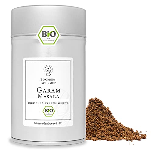Boomers Gourmet - BIO Garam Masala I indische Gewürzmischung Garam Masala Gewürz Bio - Gewürzdose 11,5 cm - 80 g Boomers Gourmet - BIO Garam Masala I indische Gewürzmischung Garam Masala Gewürz Bio - Gewürzdose 11,5 cm - 80 g von BOOMERS GOURMET
