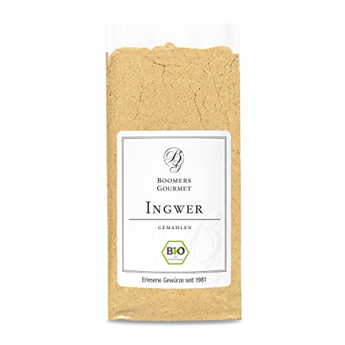 Boomers Gourmet - Bio Ingwer gemahlen – Hochwertiges Ingwerpulver aus Ingwerwurzel – Würzig, leicht scharf & aromatisch – Vielseitig für Tee, Kochen & Backen - Refill - 70 g Boomers Gourmet - Bio Ingwer gemahlen – Hochwertiges Ingwerpulver aus Ingwerwurzel – Würzig, leicht scharf & aromatisch – Vielseitig für Tee, Kochen & Backen - Refill - 70 g von BOOMERS GOURMET