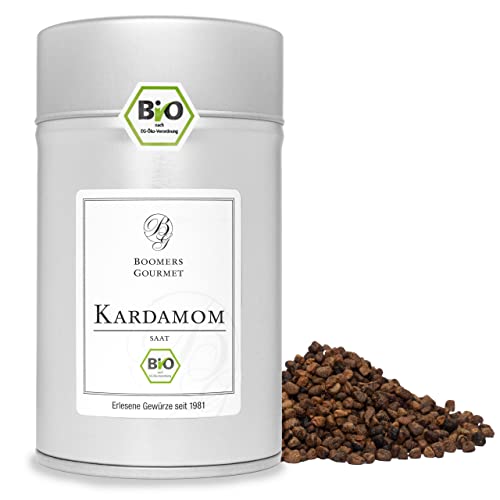 Boomers Gourmet - Bio Kardamomsamen aus Honduras - Kardamomsaat Premium Qualität - Kardamom ganz ungemahlen - intensives Kardamom Aroma, Bio Gewürze - Gewürzdose 11,5 cm - 40 g Boomers Gourmet - Bio Kardamomsamen aus Honduras - Kardamomsaat Premium Qualität - Kardamom ganz ungemahlen - intensives Kardamom Aroma, Bio Gewürze - Gewürzdose 11,5 cm - 40 g von BOOMERS GOURMET